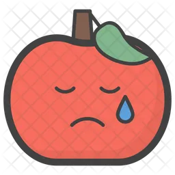Crying Apple Emoji Icon