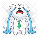 Crying Bear Crying Teddy Sad Bear Icon