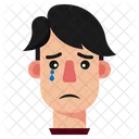 Crying Boy Cry Sad Icon