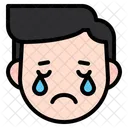 Crying Boy  Icon