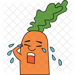 Crying Carrot  Icon