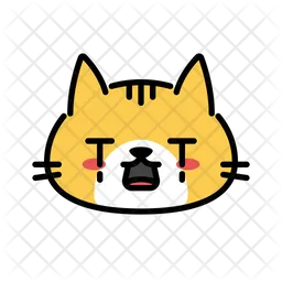 Crying cat Emoji Icon