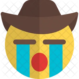 Crying Cowboy Emoji Icon