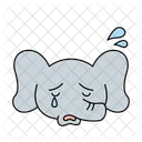 Crying Elephant  Icon