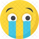 Weeping Crying Emoticon Icon