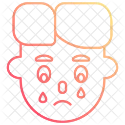 Crying face  Icon