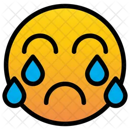 Crying Face Emoji Icon