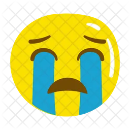 Crying Face Emoji Icon