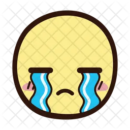 Crying Face Emoji Icon