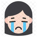 Crying Girl  Icon
