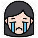 Crying Girl  Icon