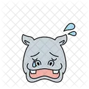 Crying Hippo  Icon