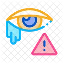 Crying Eye Exclamation Icon