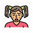 Crying Kid Girl Icon