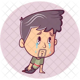 Crying Man  Icon