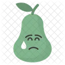 Crying Pear Face  Icon