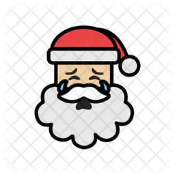 Crying santa claus  Icon