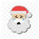 Crying santa claus  Icon