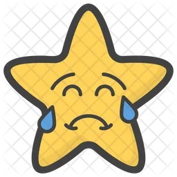 Crying Star Emoji Icon