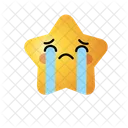 Crying Star Emoji  Icon