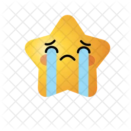 Crying Star Emoji Emoji Icon