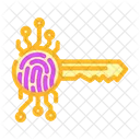 Cryptage biométrique  Icône