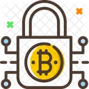 Cryptage Cryptage Bitcoin Cadenas Bitcoin Icon