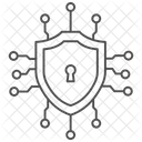Securite Cryptage Thinline Icon Icon