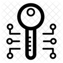 Cryptage Par Cle Cryptage Des Donnees Cle Numerique Icon