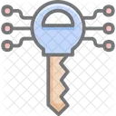 Crypto Cryptography Digital Key Icône