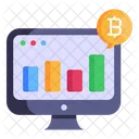 Cryptocurrency Analysis Crypto Analytics Bitcoin Chart Icon