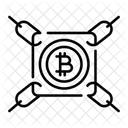 Crypto Blockchain Network Nodes Icon