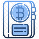Book Bitcoin Cryptocurrency Icon