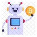Robot Bitcoin Bot Bitcoin Robot Icon