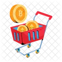 Crypto Cart Money Cart Bitcoin Cart Icon