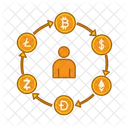 Crypto Chain Crypto Cycle Blockchain Icon