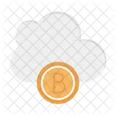 Cloud Bitcoin Crpto Icon