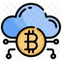 Crypto Cloud Bitcoin Cloud Cloud Icon