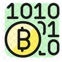 Crypto Currency Bitcoin Code  Icon