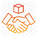 Crypto Deal Partnership Handshake Icon