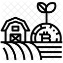 Crypto Defi Bitcoin Plant Field アイコン