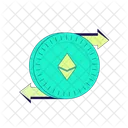 Ethereum Crypto Trading Finance Icon