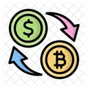 Crypto Exchange Cryptocurrency Digital Money Icon