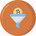 Crypto Funnel Money Bitcoin Market Icon