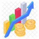 Growth Chart Sales Growth Profit Icon