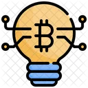 Crypto Idea Bitcoin Idea Crypto Bulb Icon