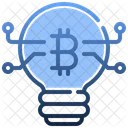 Bulb Digital Money Idea Icon