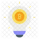 Crypto Innovation Bitcoin Idea Blockchain Idea Icône