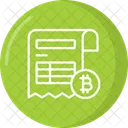 Crypto Invoice Bitcoin Bill Bitcoin Icon