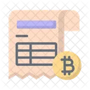 Crypto invoice  Icon